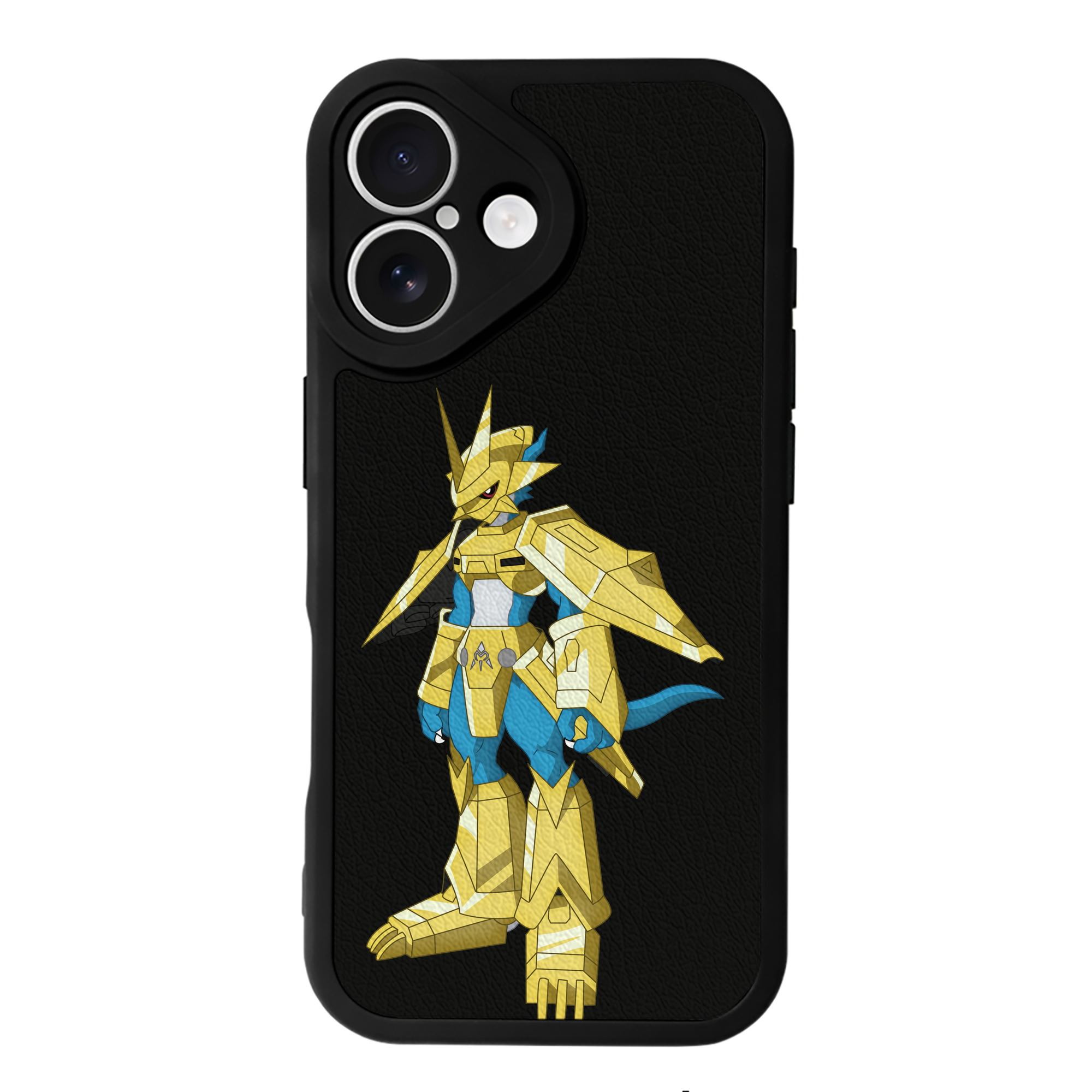 （画像用） Digimon デジタルモンスター/デジモン 【iPhone 16シリーズ対応】シリコンスマホケース（レザー調） 材質：シリコン
